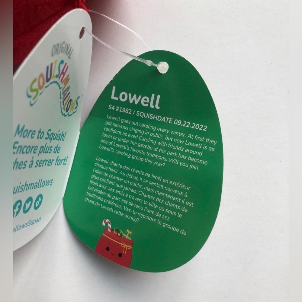Squishmallows Holiday 5” Lowell the Gift Bag/Santa’s Sack w/Presents -NEW W/TAGS - Picture 4 of 6